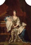 Hyacinthe Rigaud, Full portrait of Marie Anne de Bourbon Dowager Princess of Conti